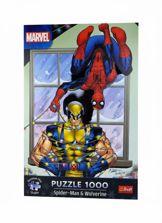 Puzzle 1000 Pcs - Xmas Spider-Man & Wolverine
