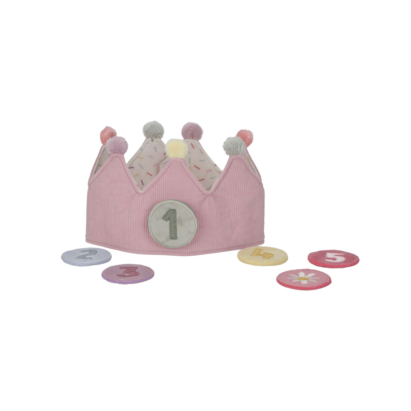 Couronne d'anniversaire rose