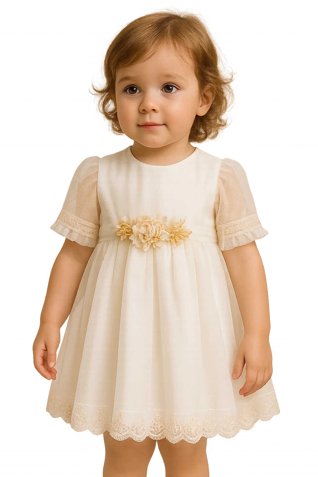 Robe Amaya avec manches en tulle
