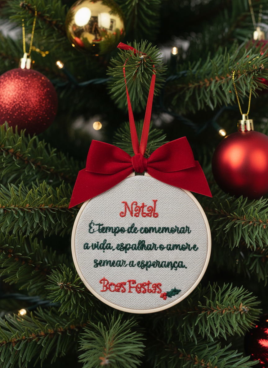 Bastidor d10 "Natal é tempo de ..."