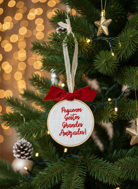 Bastidor d10 "Pequenos gestos.."| Fundo Branco