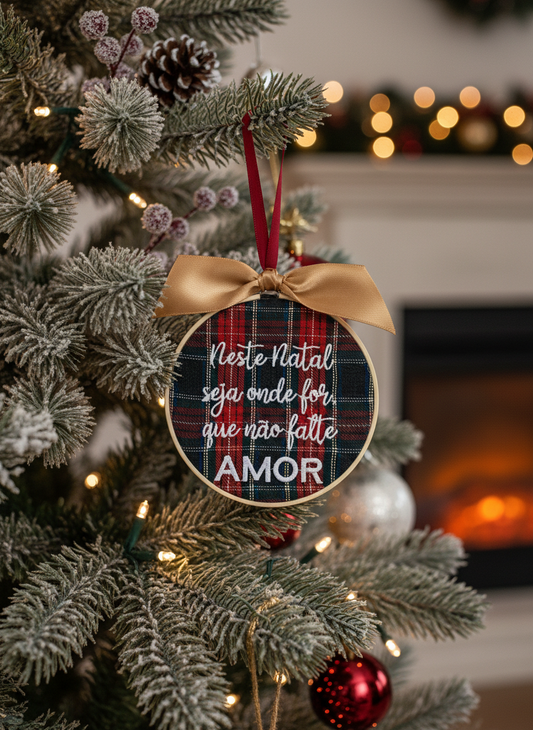 Bastidor d10 tartan "Neste natal..."