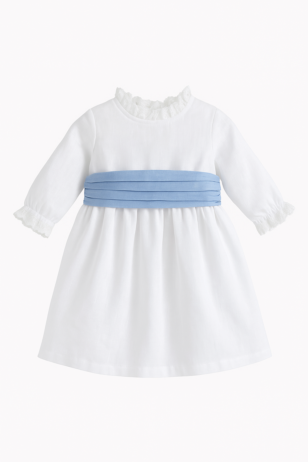Vestido HG com gola em renda