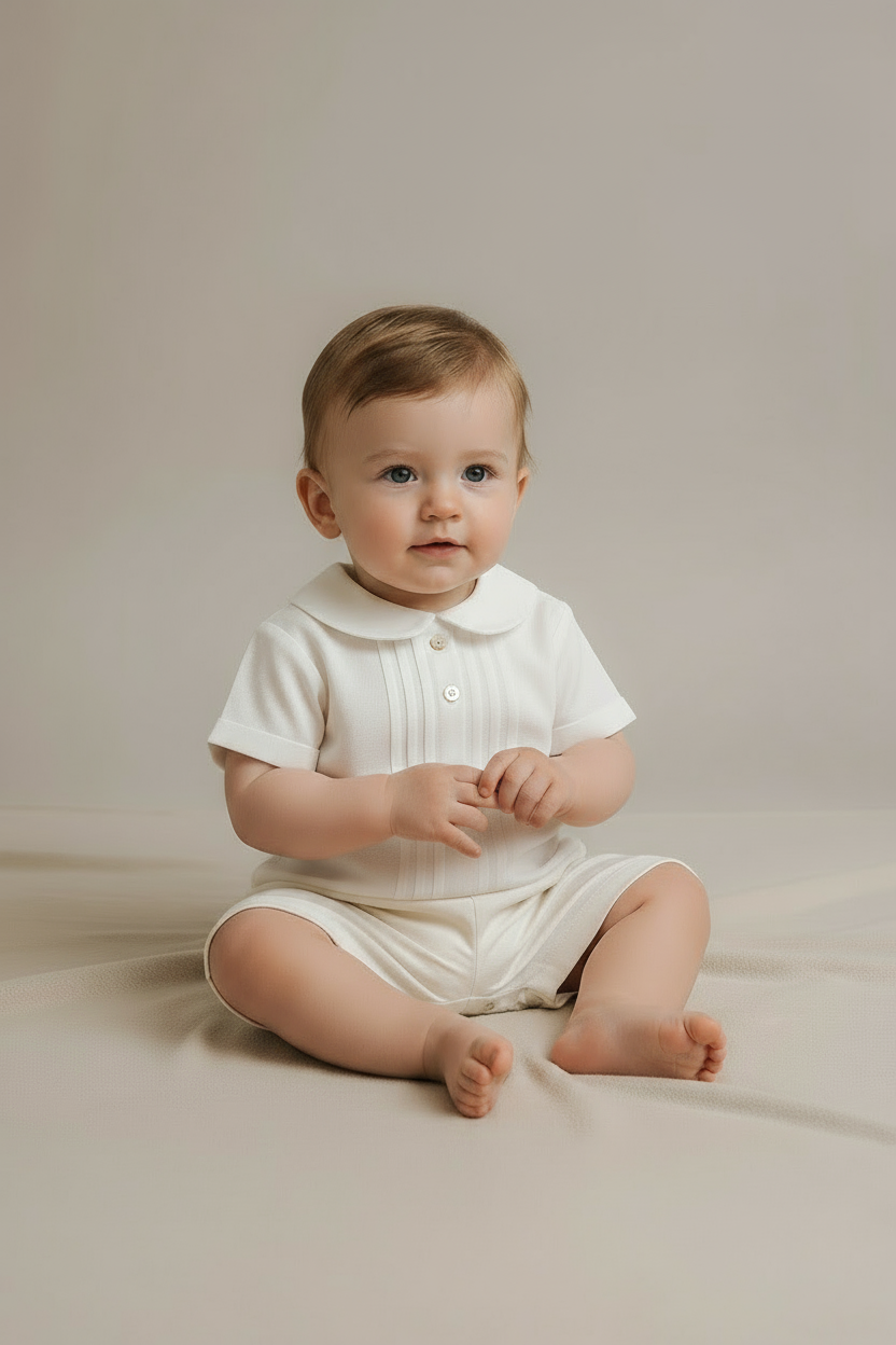 Camisa/Body manga curta com pregas no peito