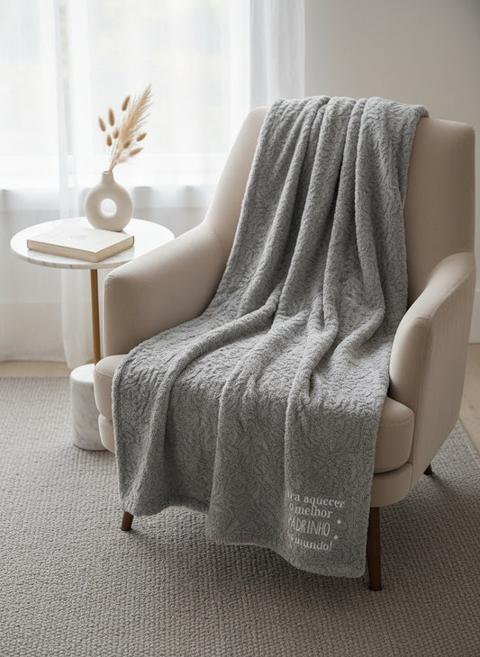 Manta Duplo Pêlo Cinzenta: "Para aquecer..."