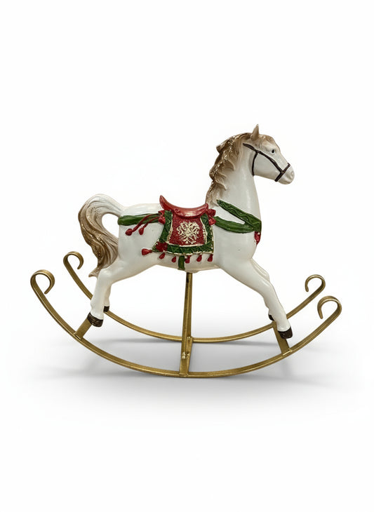 Polyresin rocking horse | 22x26 cm
