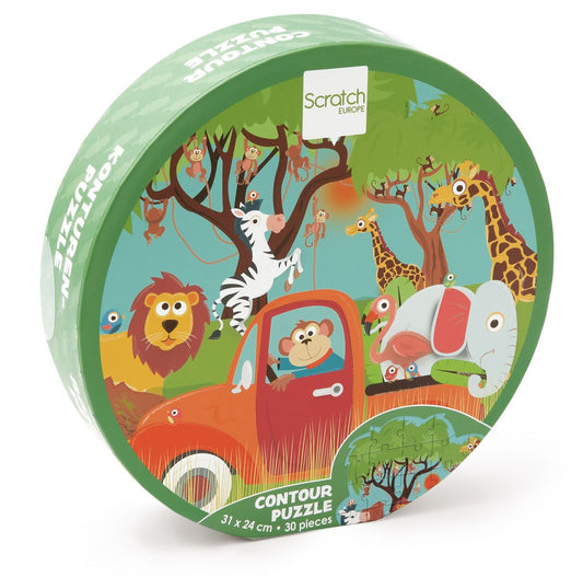 Contour Puzzle: Safari