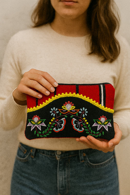 Handbag with Embroidery