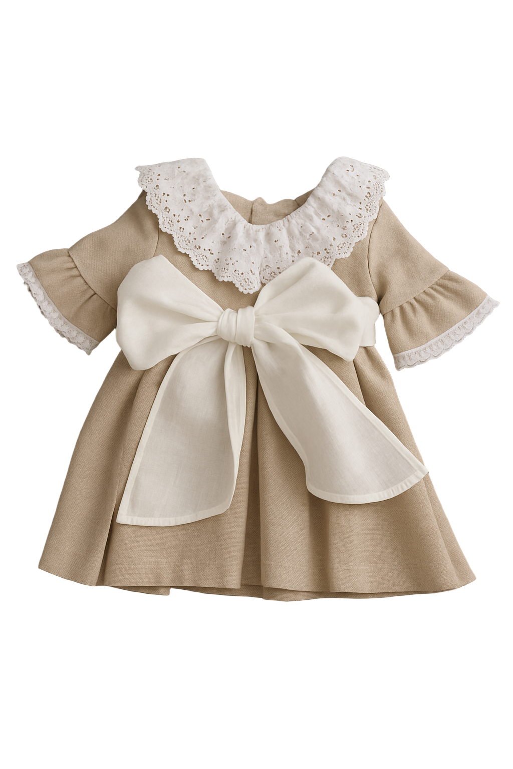 Robe en lin HG avec broderie anglaise