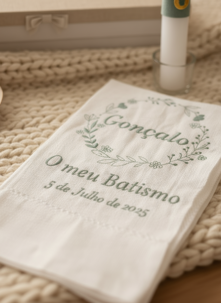 Green Baptism Kit with Flowers