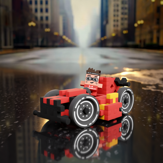 MINI WAFFLE Voiture de course James