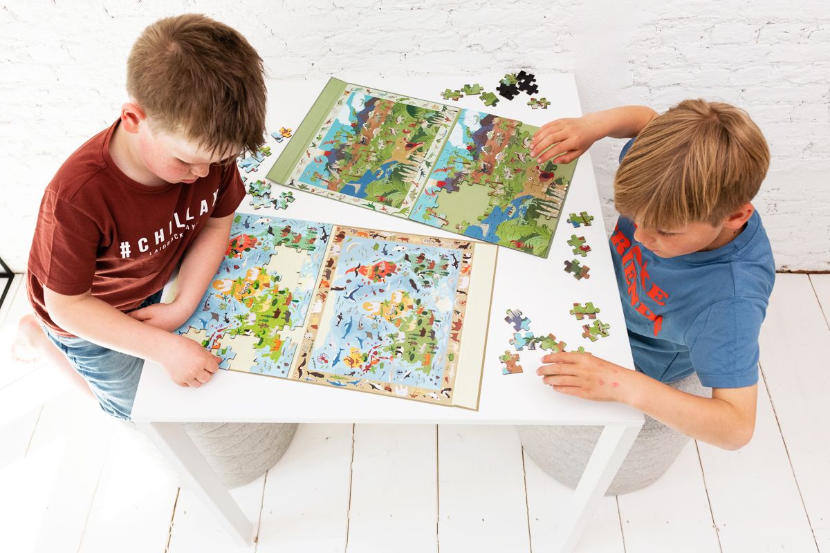 Puzzle Magnético + Jogo: O mundo