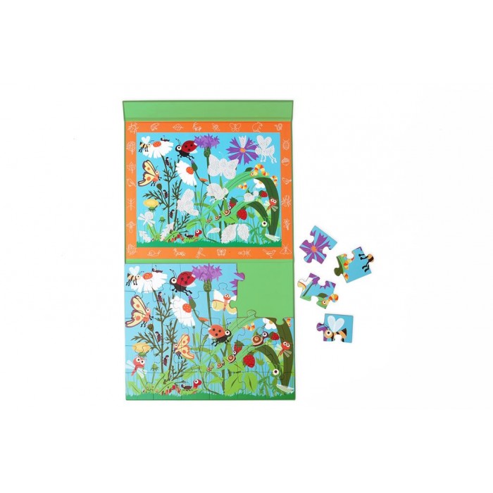 Puzzle Magnético + Lente Mistério: Insectos
