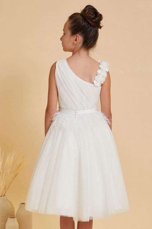 Vestido cerimónia crudo