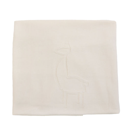 Couverture tricotée K011 ivoire