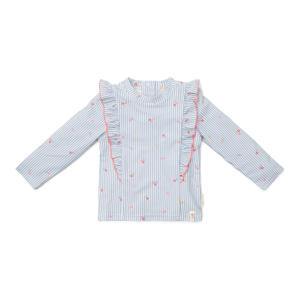 T-shirt de bain bleu Sunny Flowers – Little Dutch
