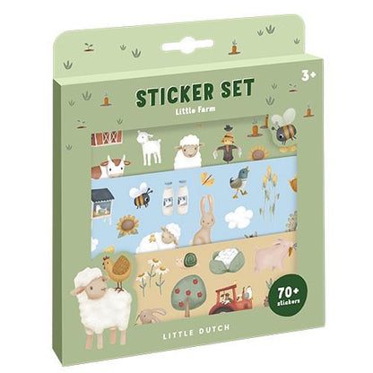 Set de Autocolantes-3 folhas- little farm