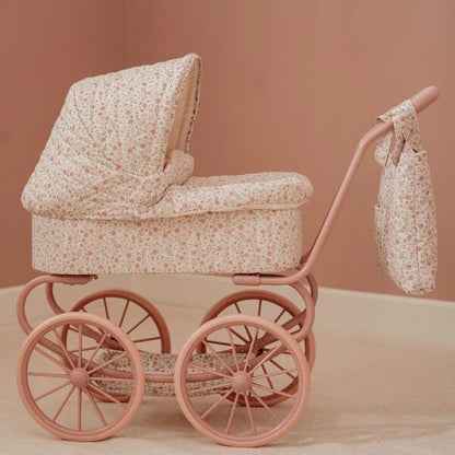 Carrinho de Bonecas Retrô - Soft Flowers | Little Dutch