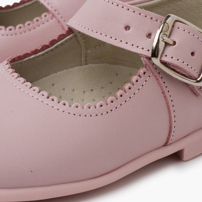 Sapatos de Menina em Pele com Fivela - Rosa | imagem 6