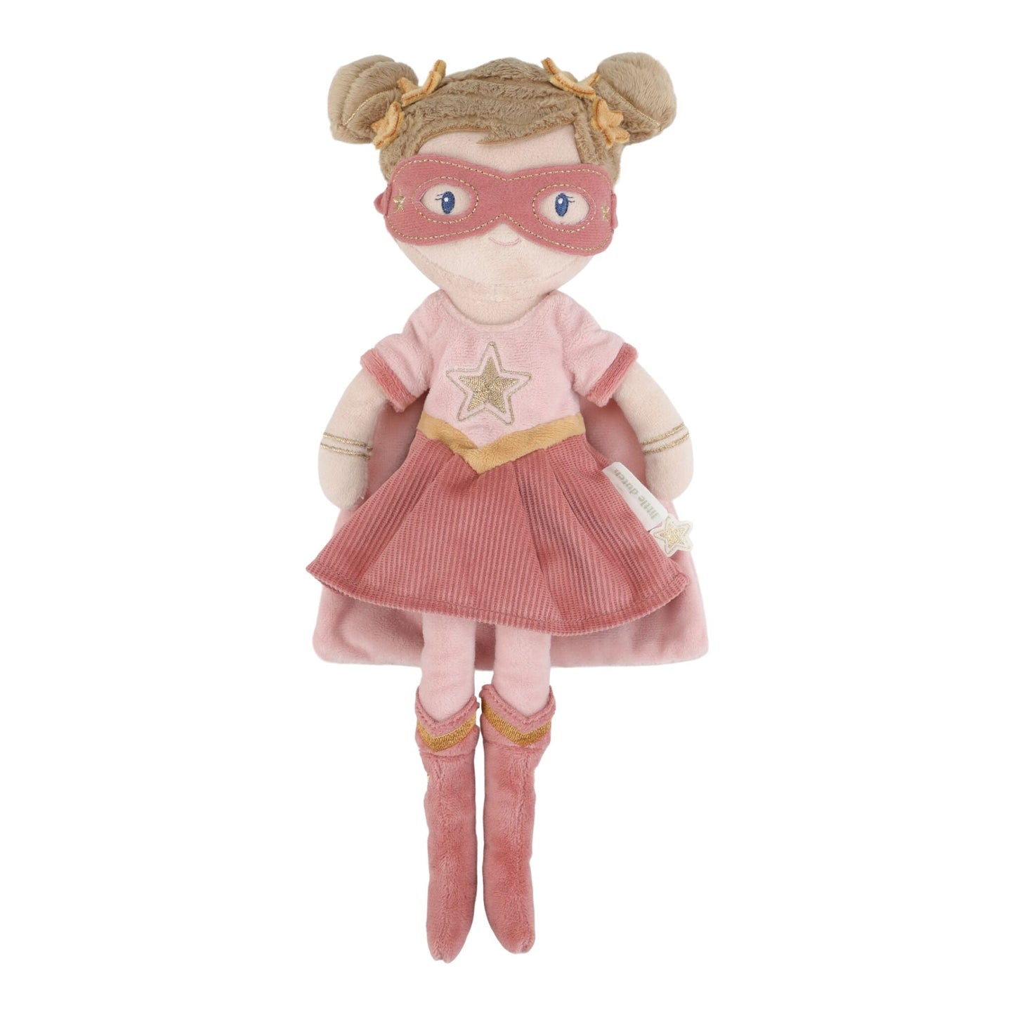 Little Dutch Boneca de pano Super-Herói Rosa 35 cm