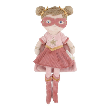 Little Dutch Boneca de pano Super-Herói Rosa 35 cm