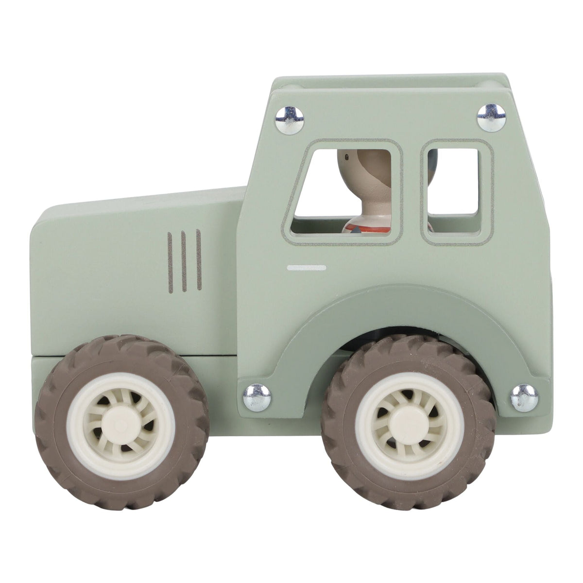 Trator em Madeira Verde - Essentials | Little Dutch