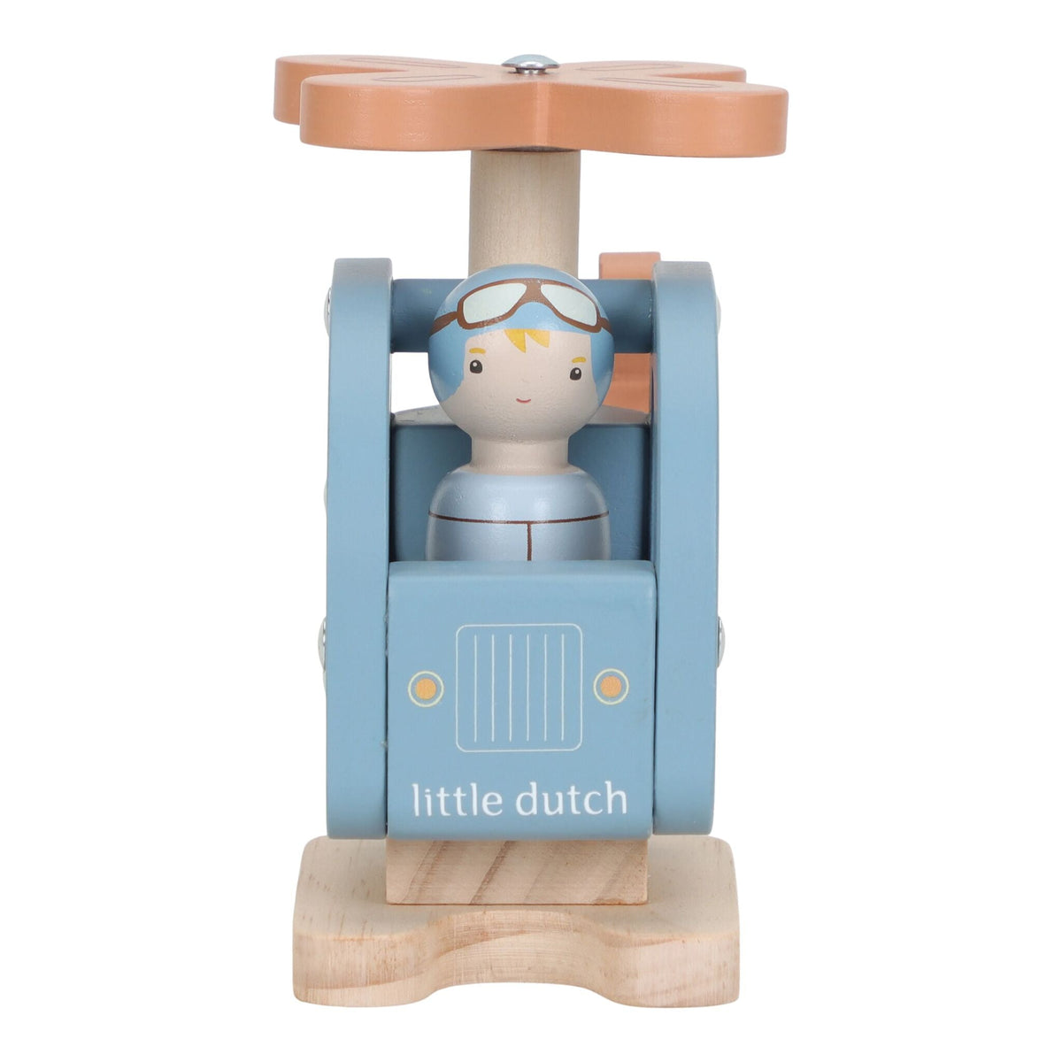 Helicóptero em Madeira Azul - Essentials | Little Dutch