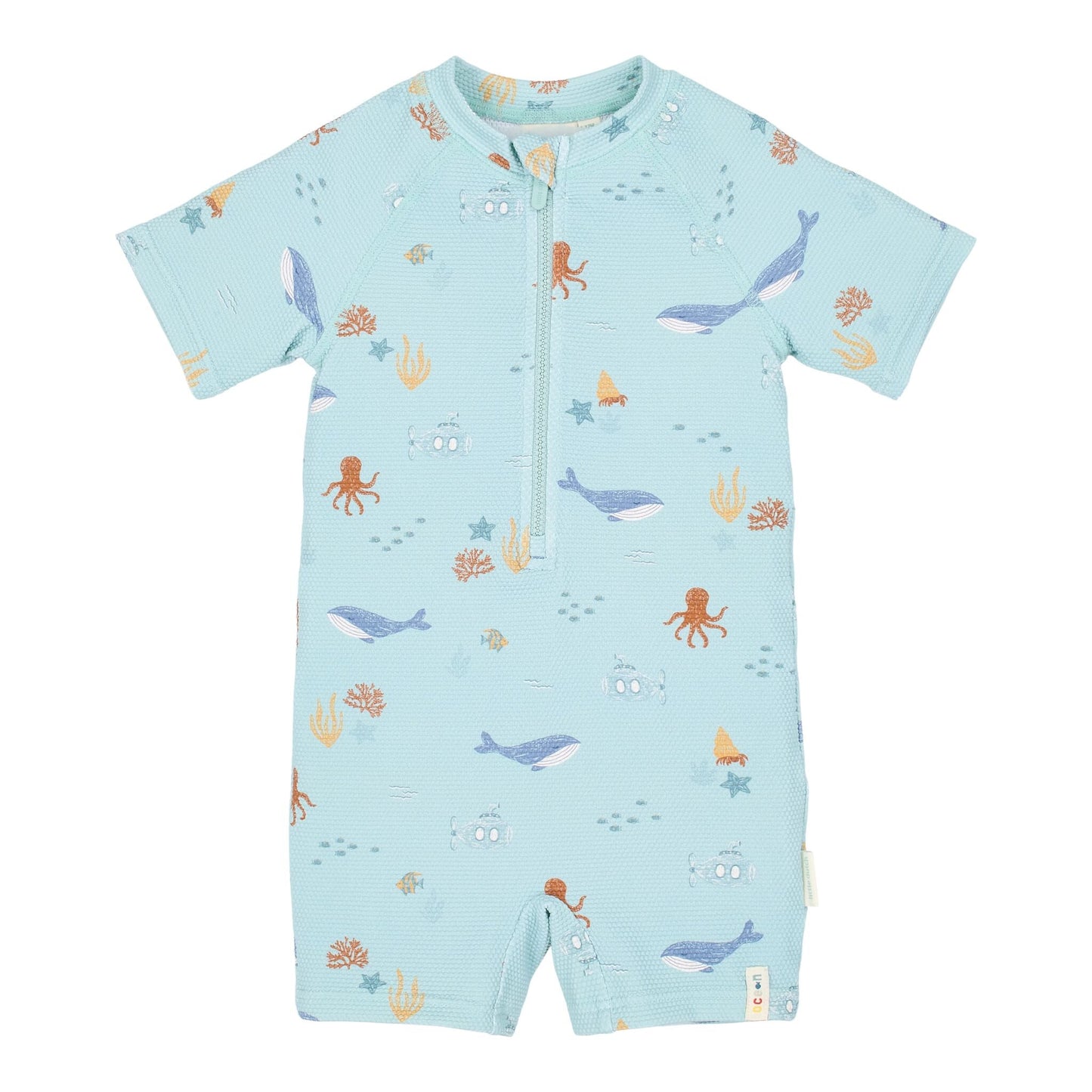 Fato de banho de manga curta Ocean Friends - Little Dutch