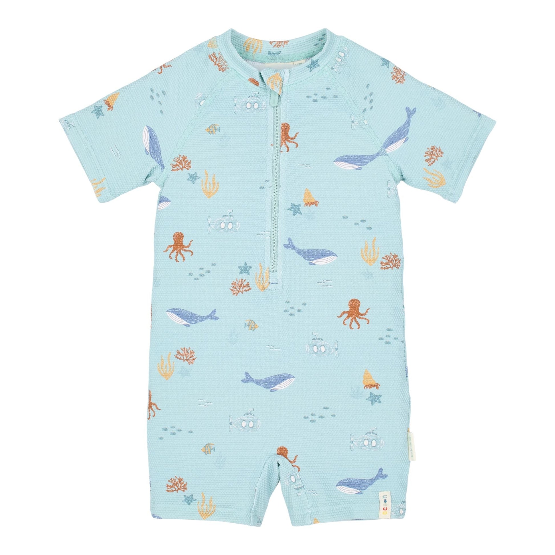 Fato de banho de manga curta Ocean Friends - Little Dutch