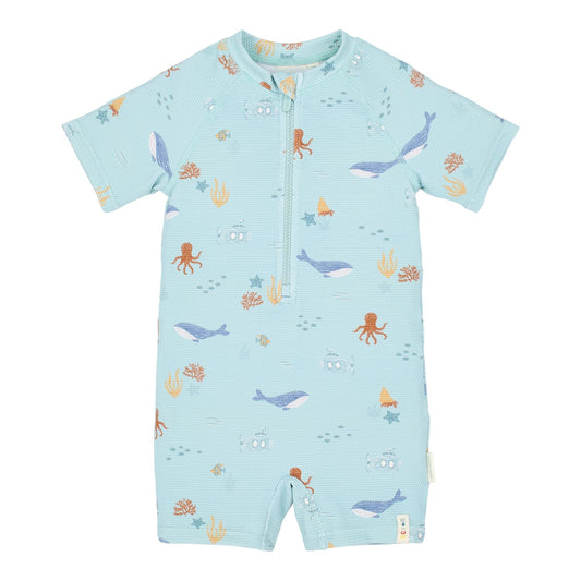 Fato de banho de manga curta Ocean Friends - Little Dutch