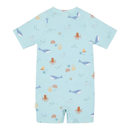 Fato de banho de manga curta Ocean Friends - Little Dutch
