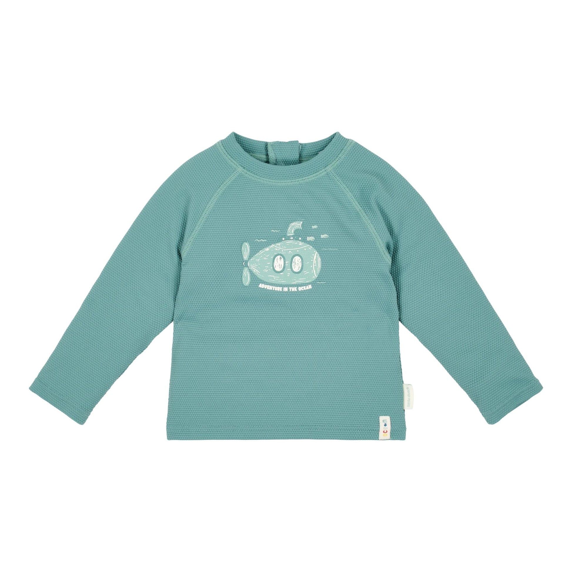 Camisola de banho de manga comprida Ocean Green - Little Dutch