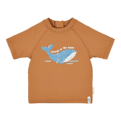 Camisola de banho de manga curta Sunny Brown - Little Dutch