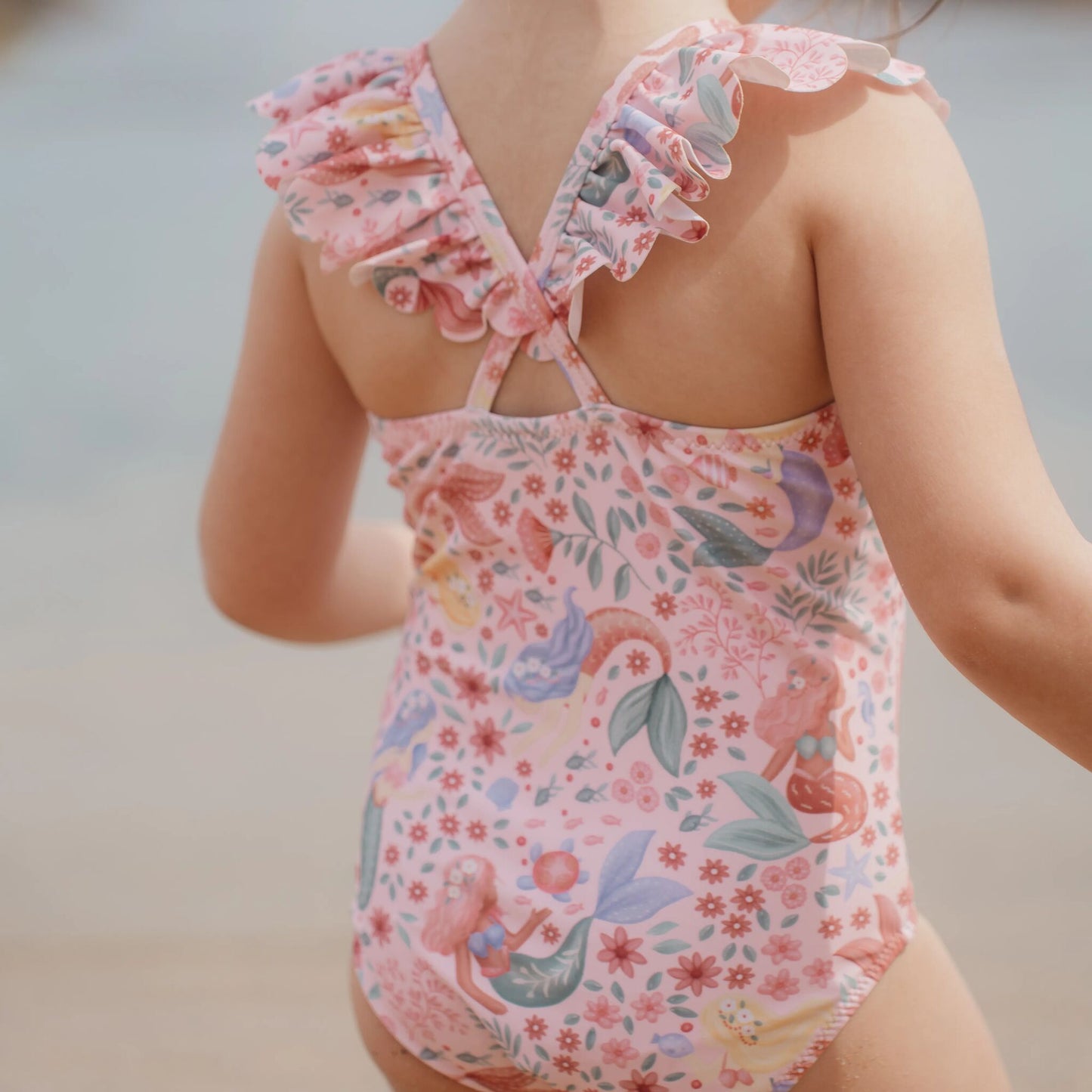 Fato de Banho com Folhos Dreamy Mermaid - Little Dutch