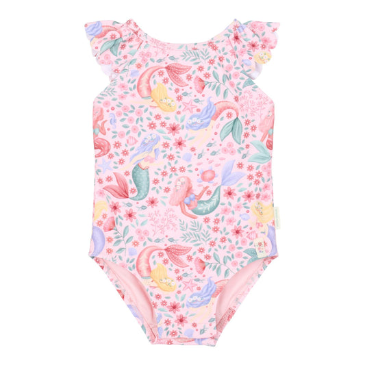 Fato de Banho com Folhos Dreamy Mermaid - Little Dutch