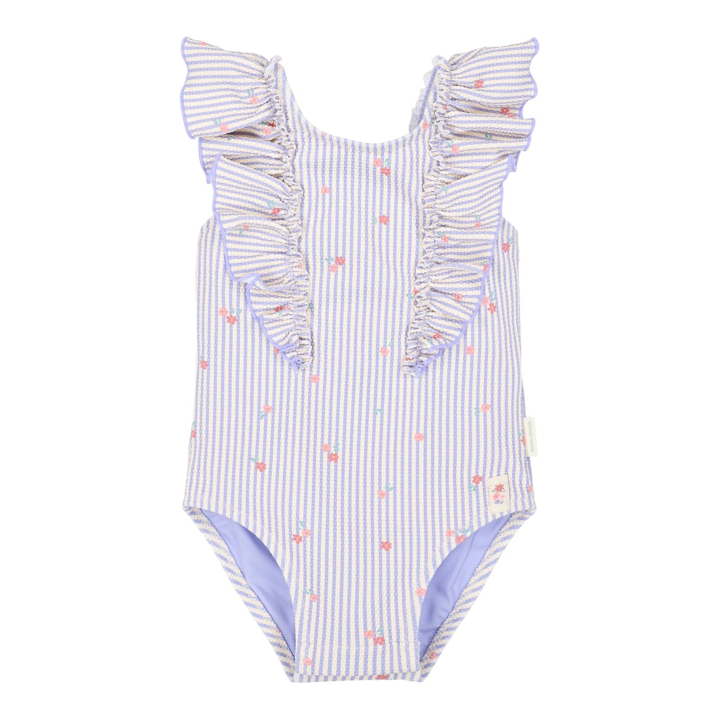 Fato de Banho com Folhos Dreamy Stripes - Little Dutch
