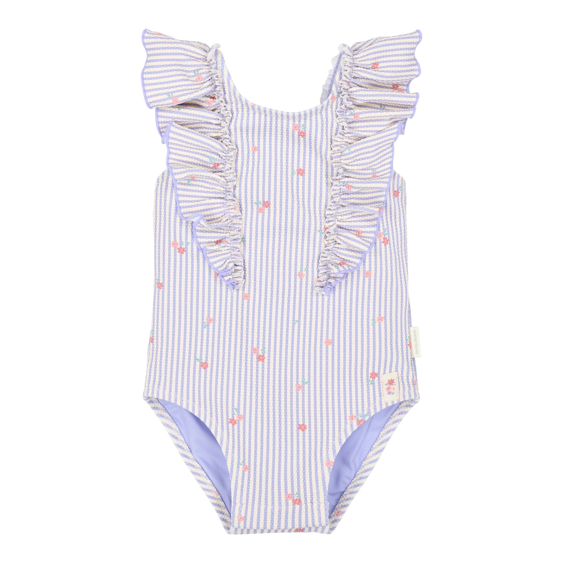 Fato de Banho com Folhos Dreamy Stripes - Little Dutch