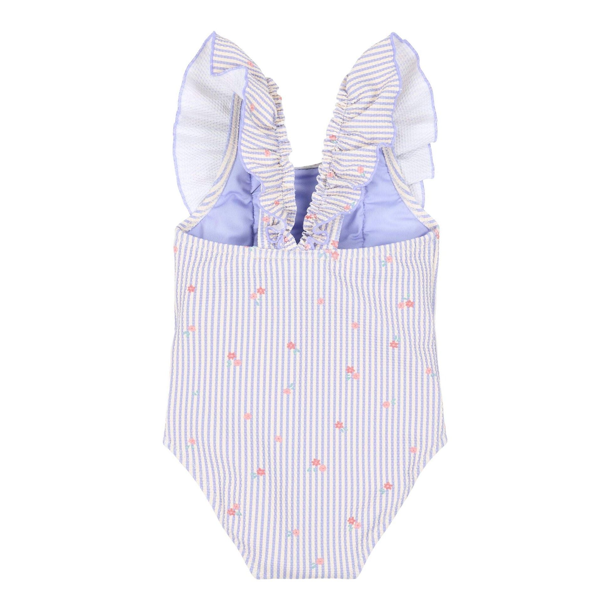 Fato de Banho com Folhos Dreamy Stripes - Little Dutch