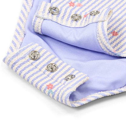 Fato de Banho com Folhos Dreamy Stripes - Little Dutch