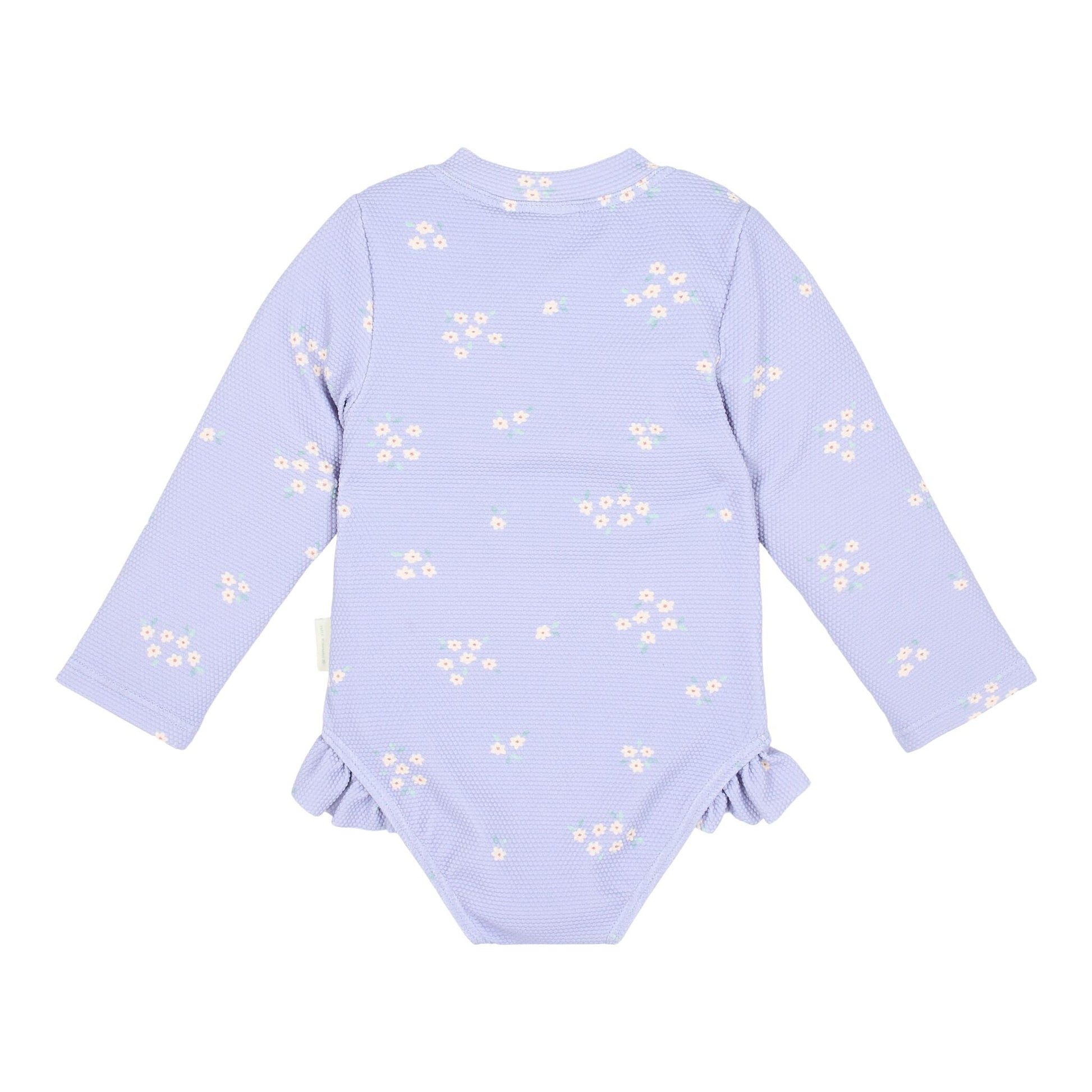 Freeplay Fato de banho de manga comprida com folhos Dreamy Lavender 86/92