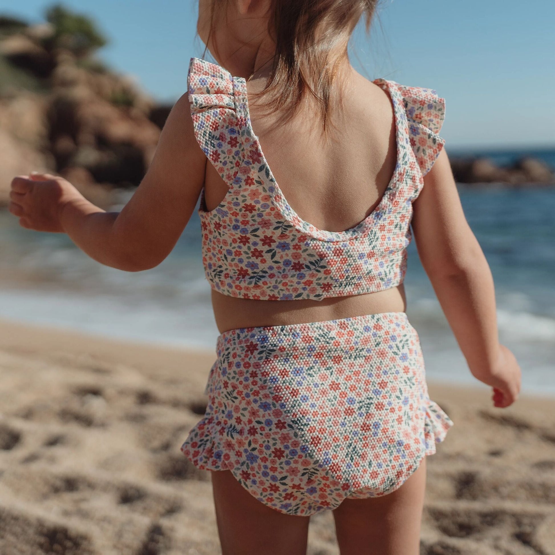Biquíni com folhos Dreamy Flowerfield - Little Dutch