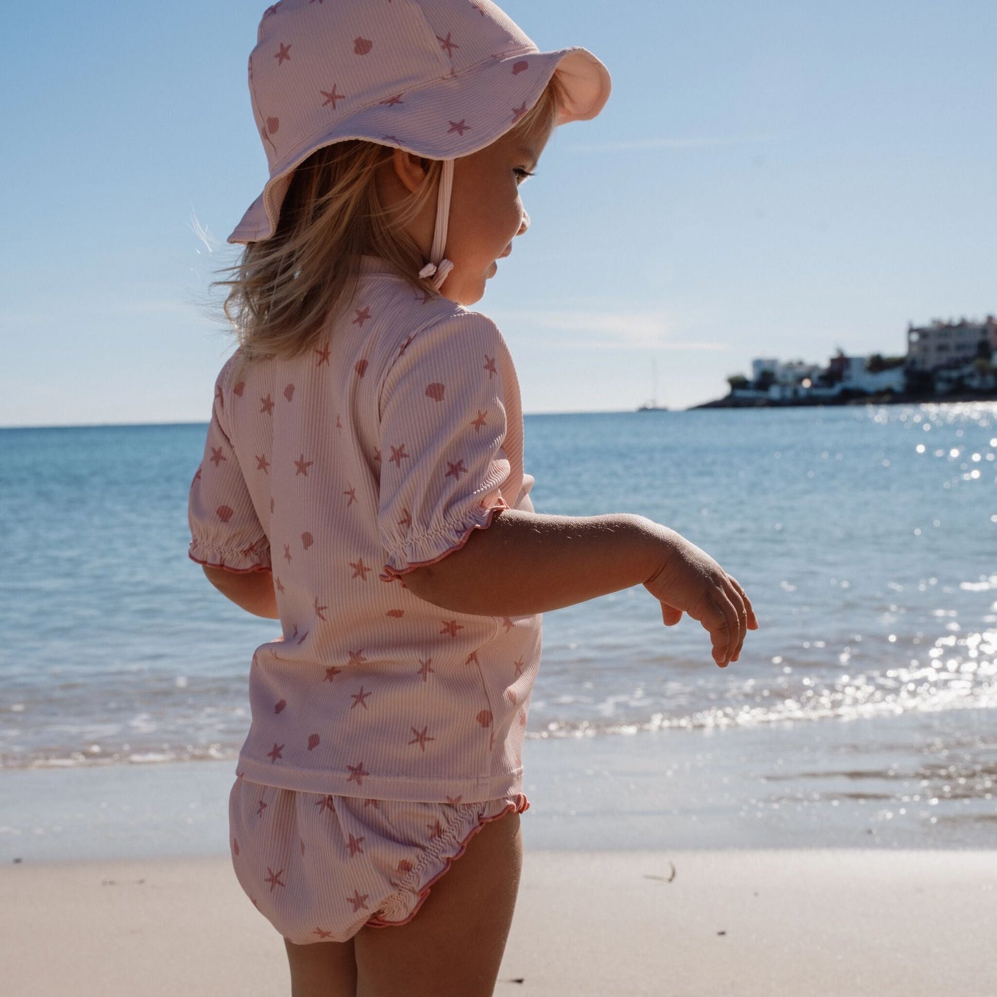 Cuecas de banho com folhos Dreamy Seashells - Little Dutch