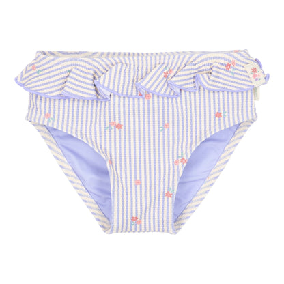 Cuecas de banho com folhos Dreamy Stripes - Little Dutch