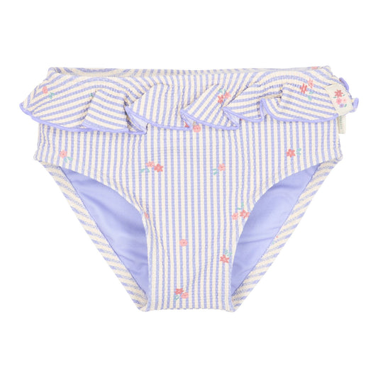 Cuecas de banho com folhos Dreamy Stripes - Little Dutch