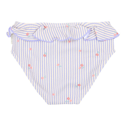 Cuecas de banho com folhos Dreamy Stripes - Little Dutch