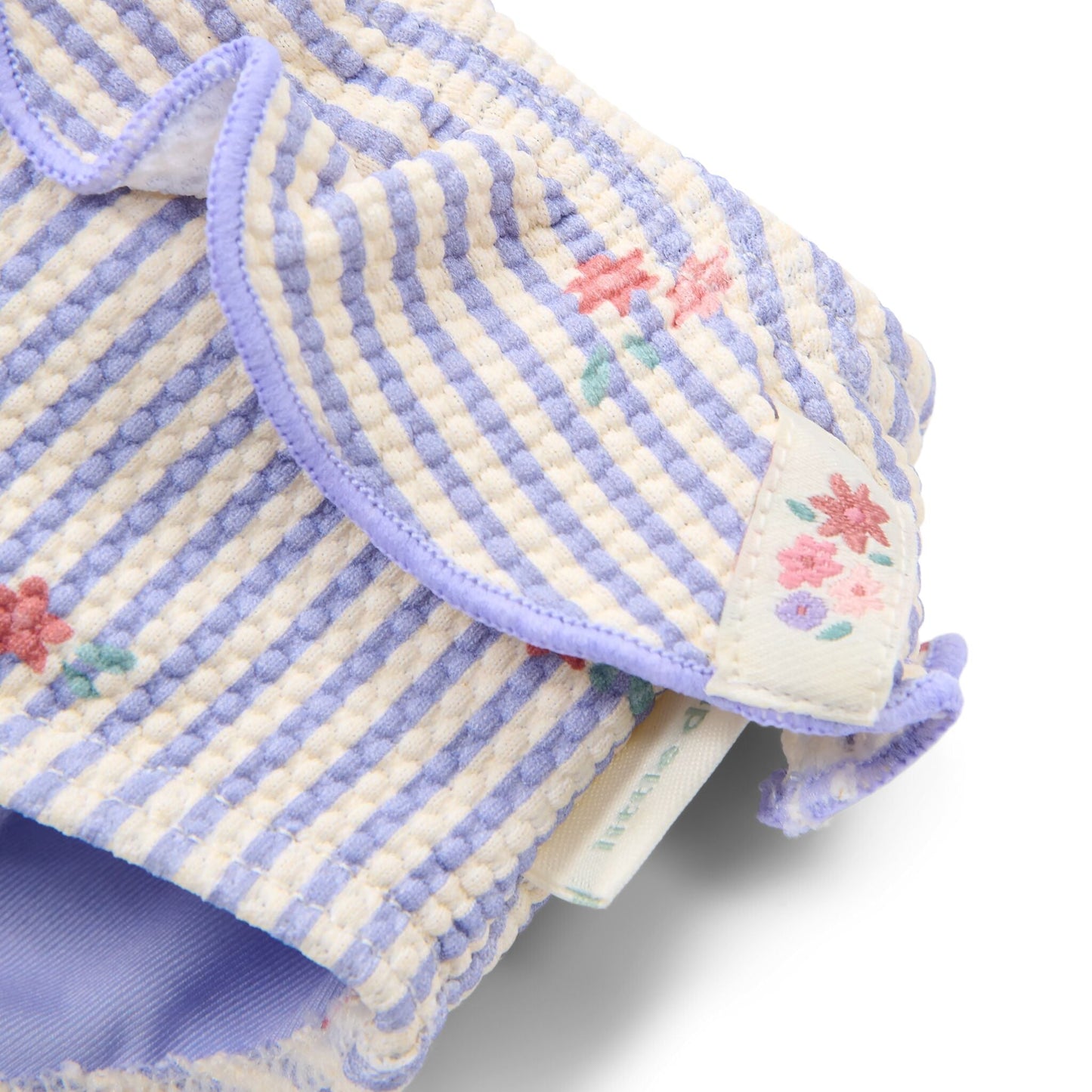 Cuecas de banho com folhos Dreamy Stripes - Little Dutch