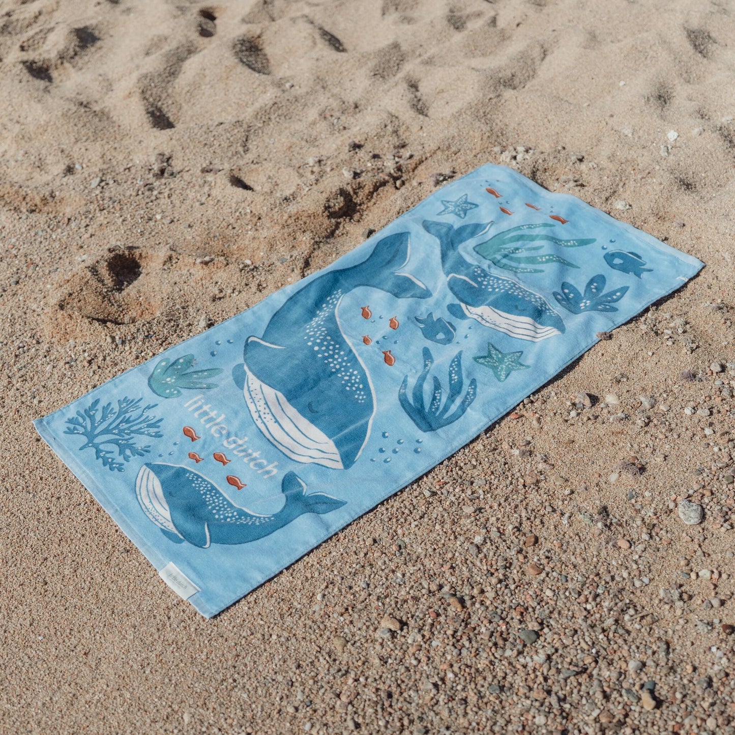 Toalha de praia Ocean World Blue - Little Dutch