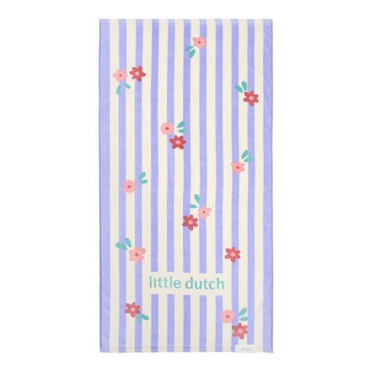 Toalha de praia Dreamy Purple Stripe - Little Dutch