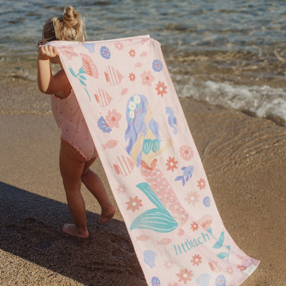 Toalha de praia Dreamy Mermaid Multicolour - Little Dutch