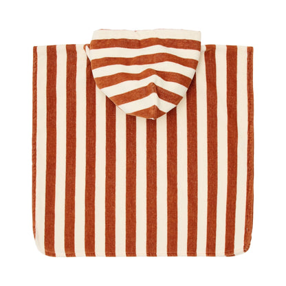 Poncho de praia Ocean World Brown Stripe - Little Dutch